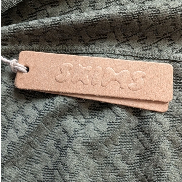 Skims Logo Mesh Cheeky Brief Panty Olive Green New With Tags Women's size 4X - Picture 8 of 8